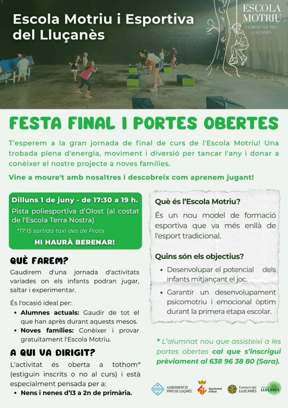 Festa Final de l'Escola Motriu i Esportiva del Lluçanès